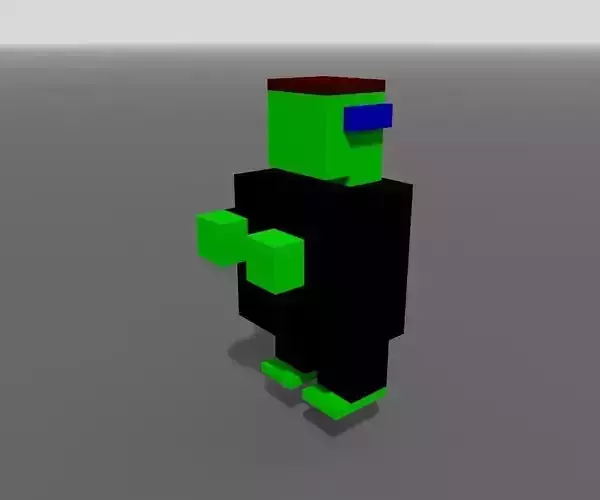 Voxel Frankenstein 3D model