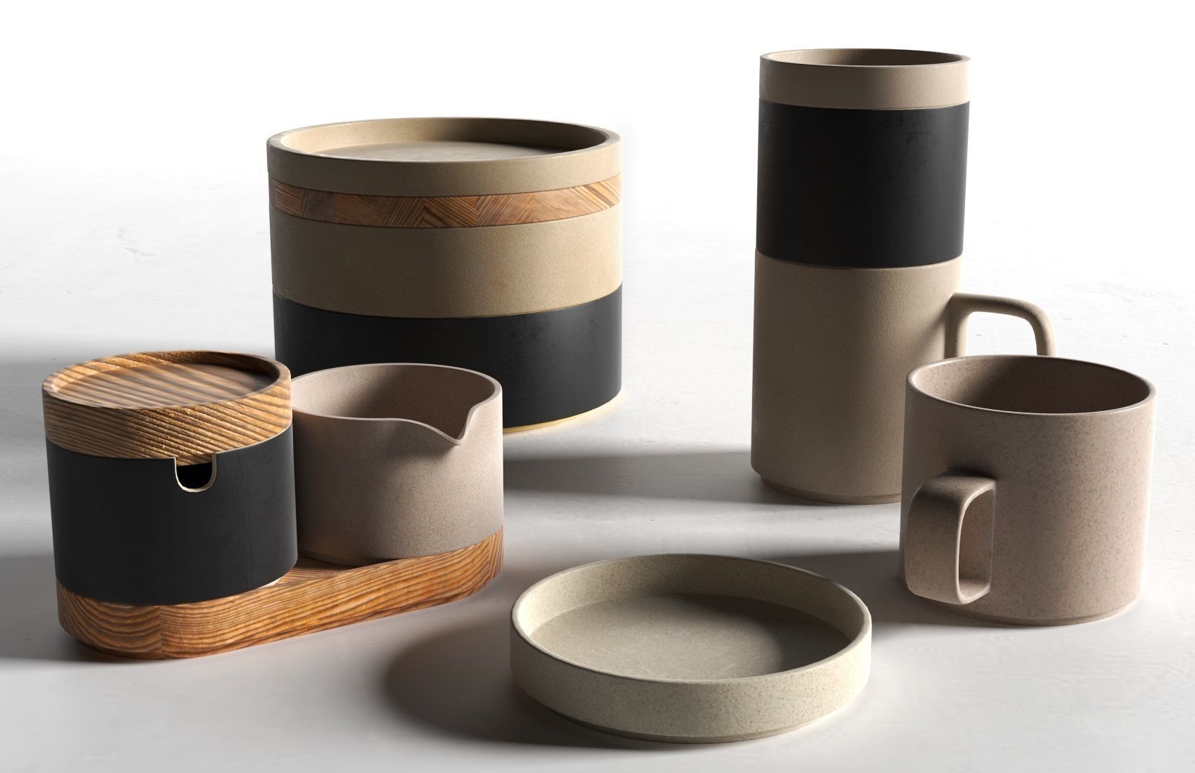 Hasami Tableware 3D model_1