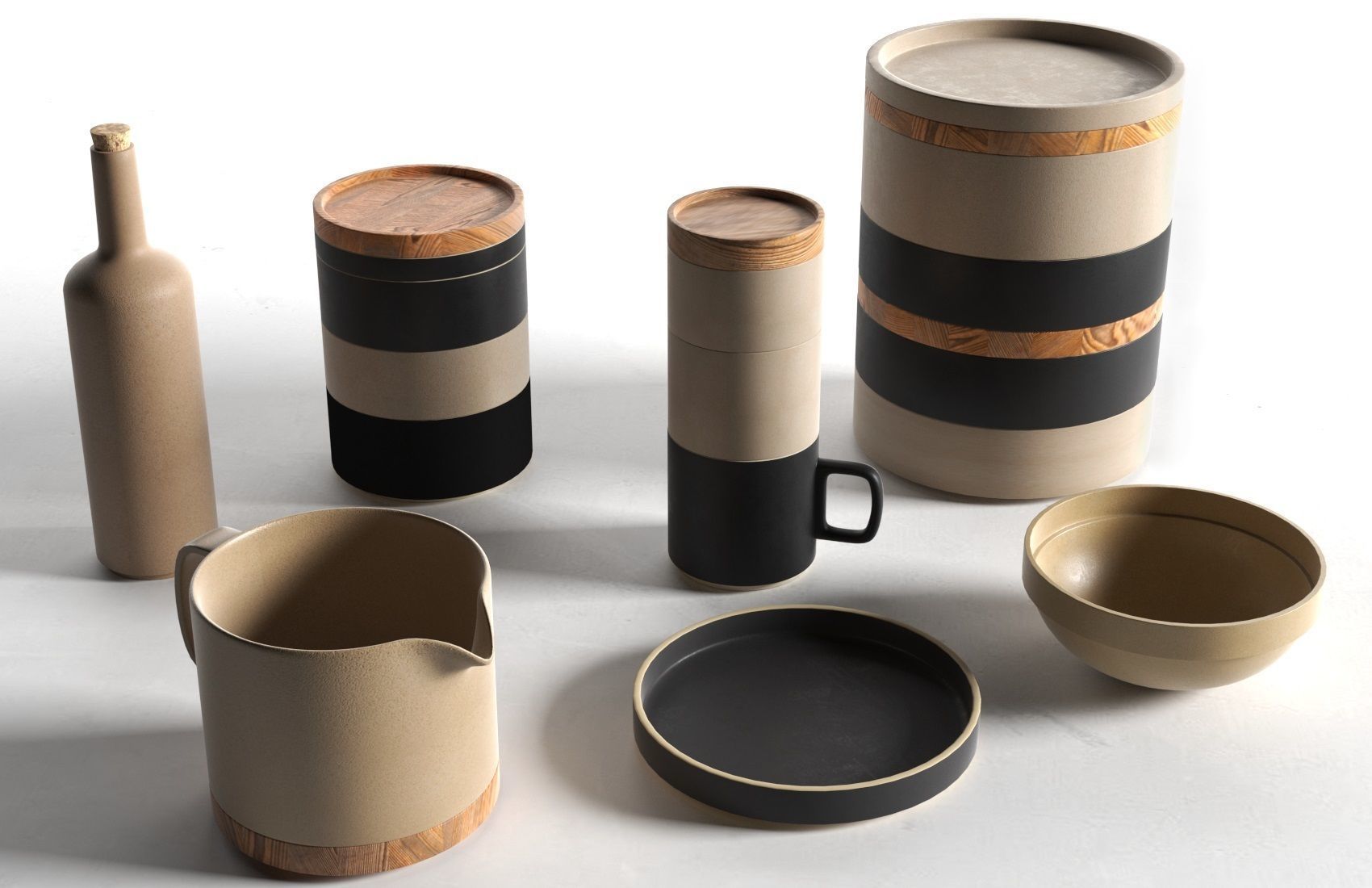 Hasami Tableware 3D model_2