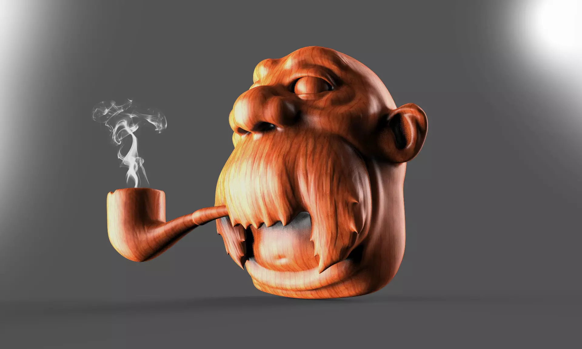 Old Man Cartoon sculpture for 3d printing 3D print model