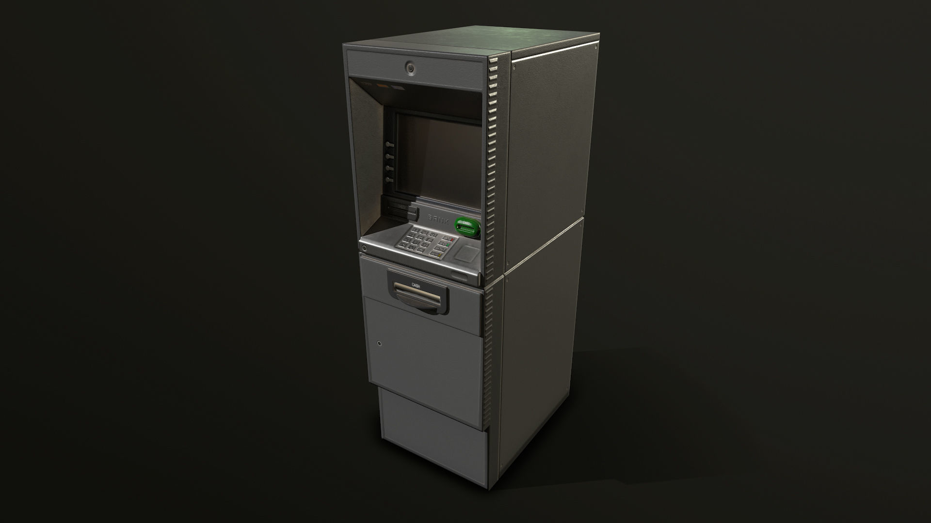 ATM Cashmachine 2 Low-poly 3D model_3