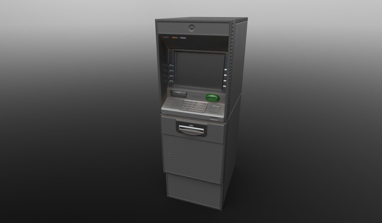 ATM Cashmachine 2 Low-poly 3D model_8