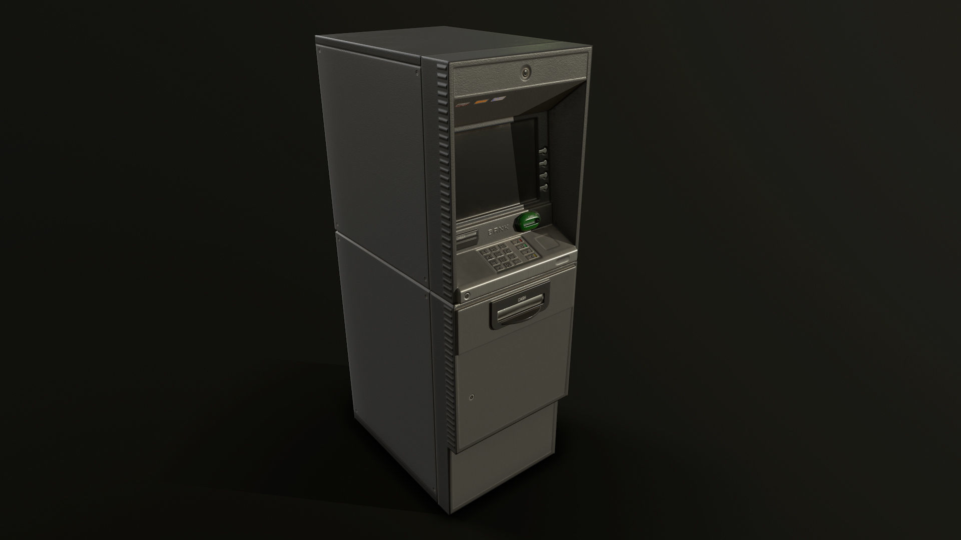 ATM Cashmachine 2 Low-poly 3D model_1