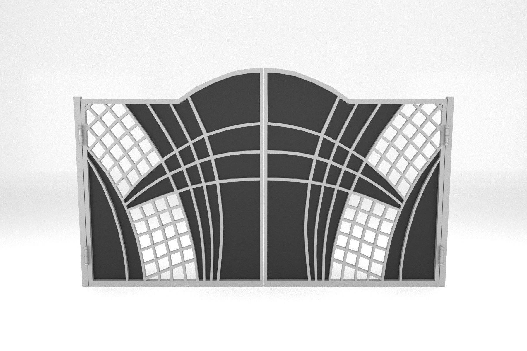 Gate 06 Low-poly 3D model_9