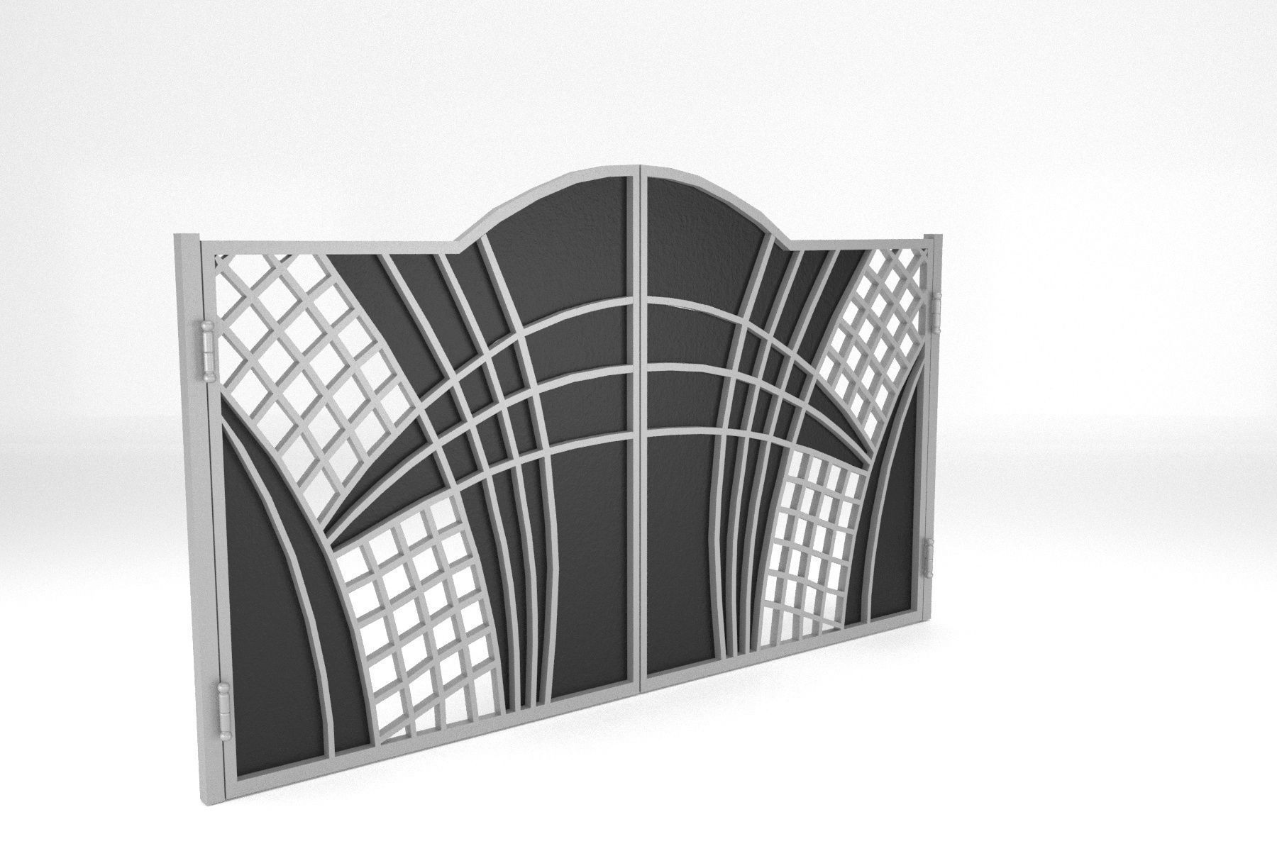 Gate 06 Low-poly 3D model_4