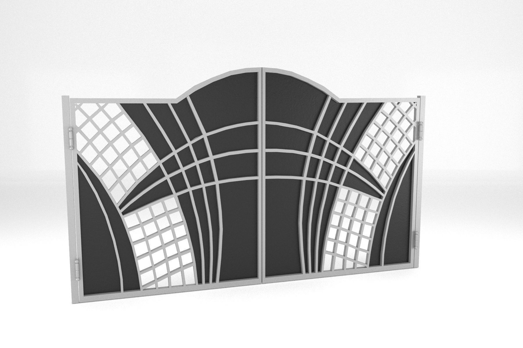 Gate 06 Low-poly 3D model_6