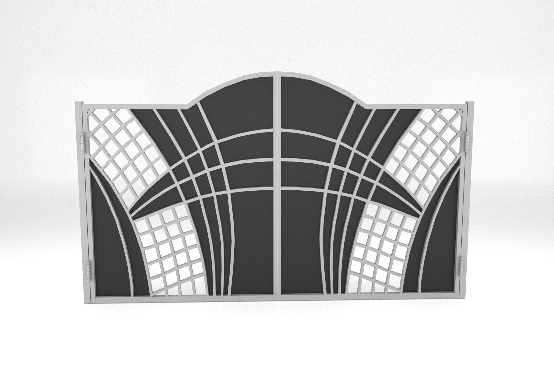 Gate 06 Low-poly 3D model_8