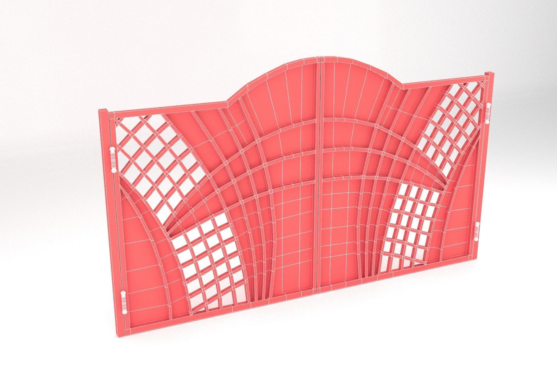 Gate 06 Low-poly 3D model_10