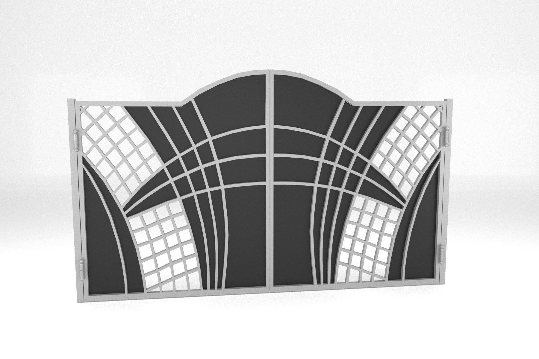 Gate 06 Low-poly 3D model_7