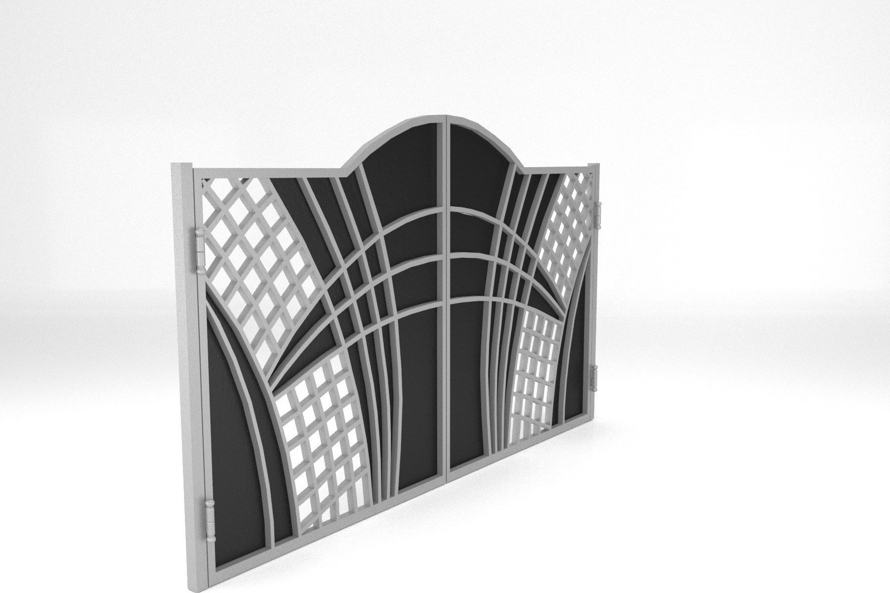 Gate 06 Low-poly 3D model_2