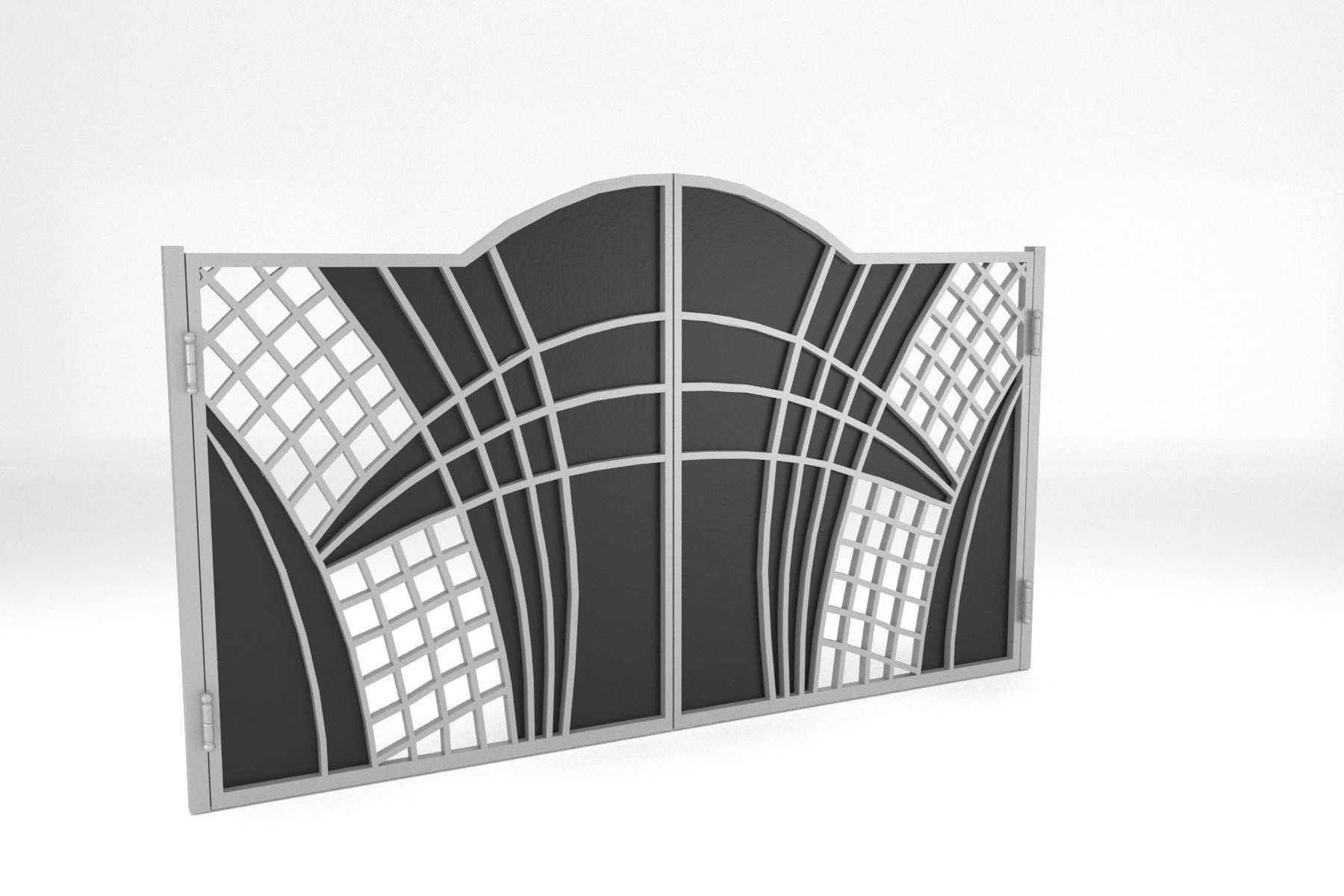 Gate 06 Low-poly 3D model_5