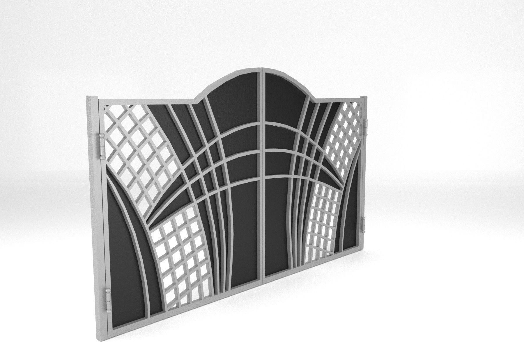 Gate 06 Low-poly 3D model_3