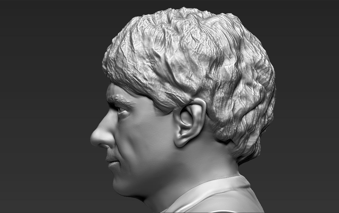Bilbo Baggins Hobbit bust 3D printing ready stl obj formats 3D print model_16