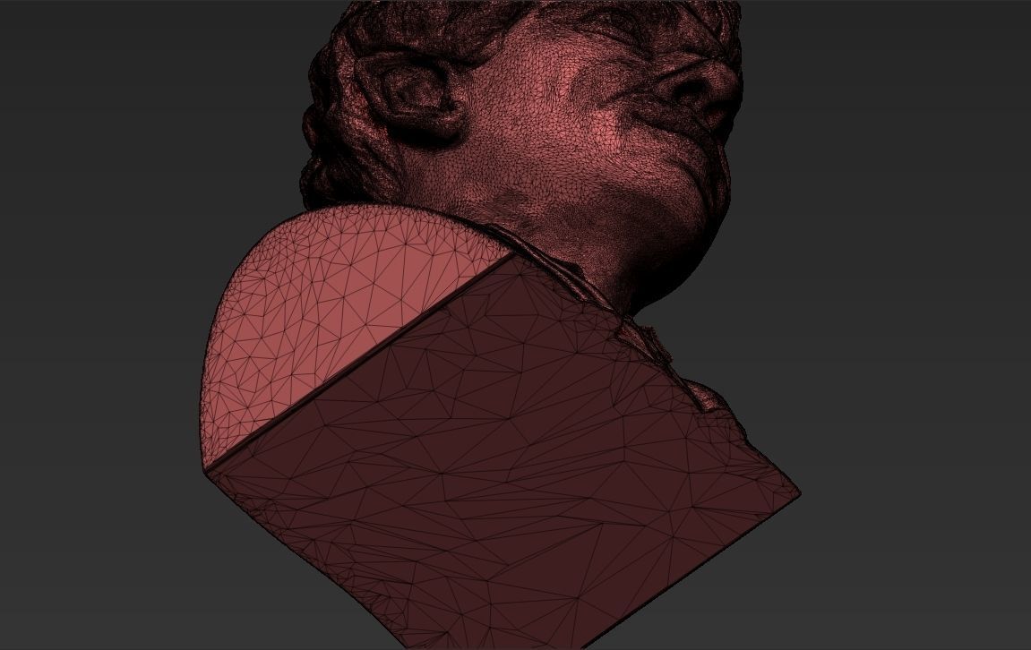 Bilbo Baggins Hobbit bust 3D printing ready stl obj formats 3D print model_29