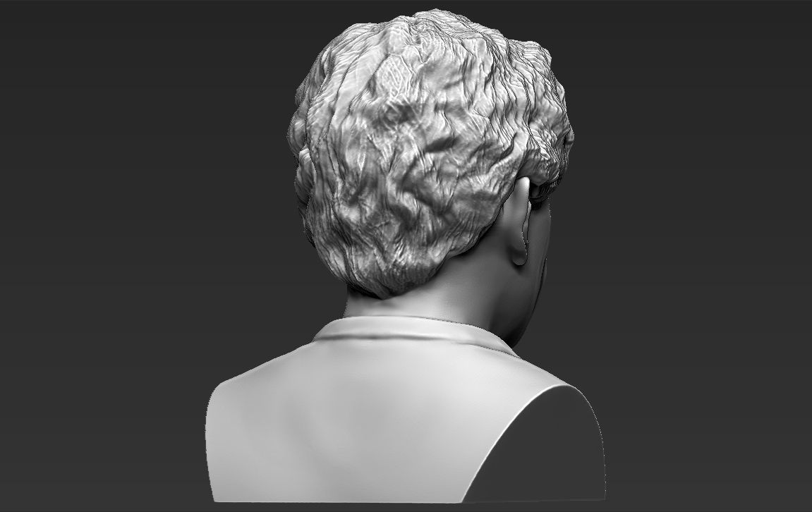 Bilbo Baggins Hobbit bust 3D printing ready stl obj formats 3D print model_7