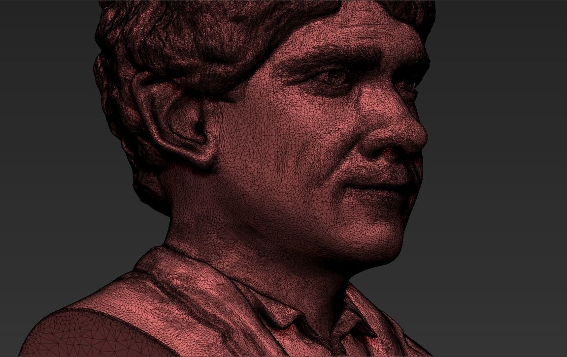 Bilbo Baggins Hobbit bust 3D printing ready stl obj formats 3D print model_28