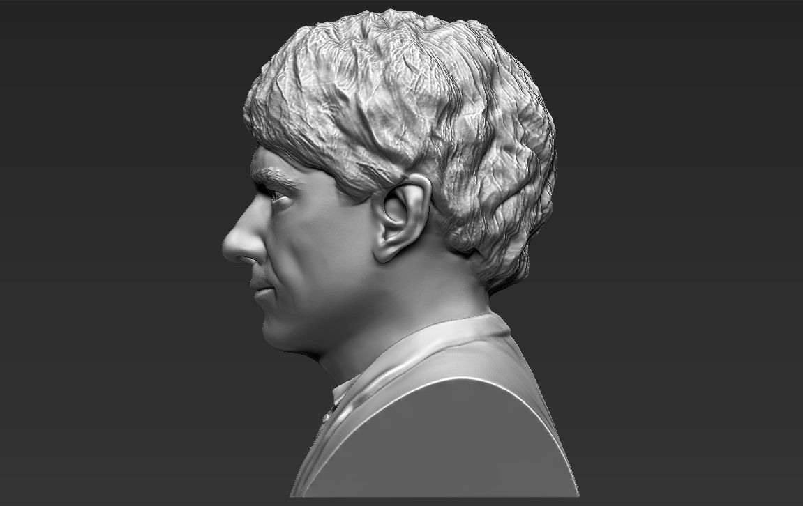 Bilbo Baggins Hobbit bust 3D printing ready stl obj formats 3D print model_4