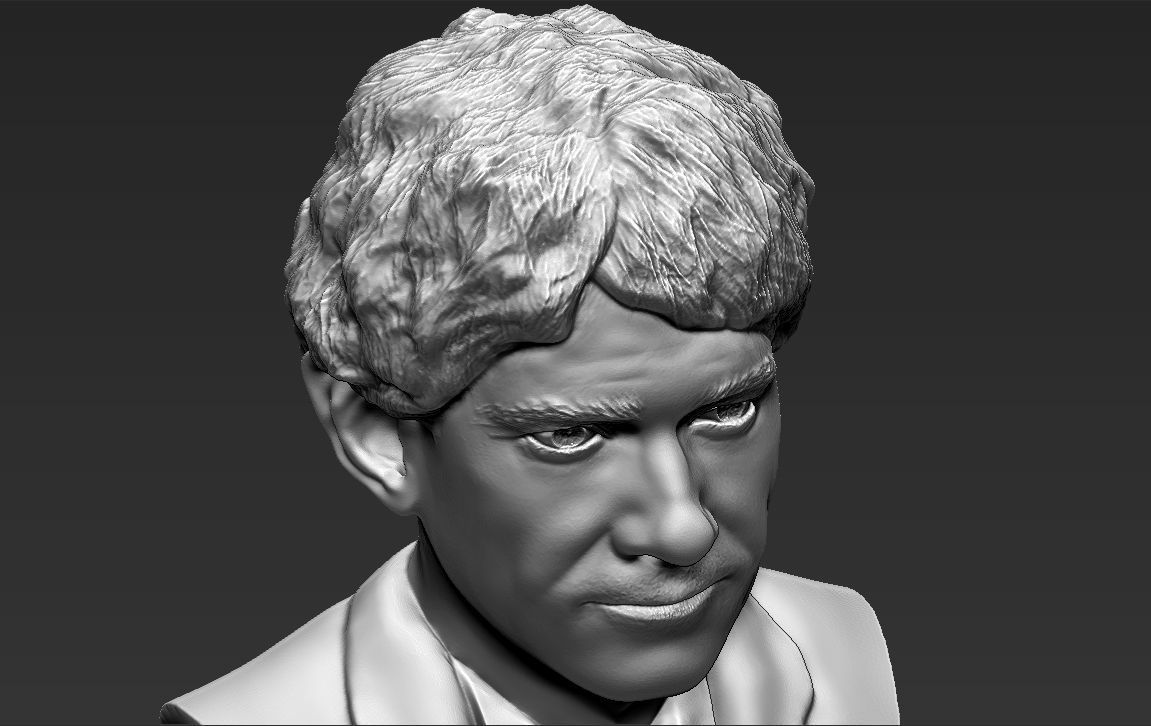 Bilbo Baggins Hobbit bust 3D printing ready stl obj formats 3D print model_20