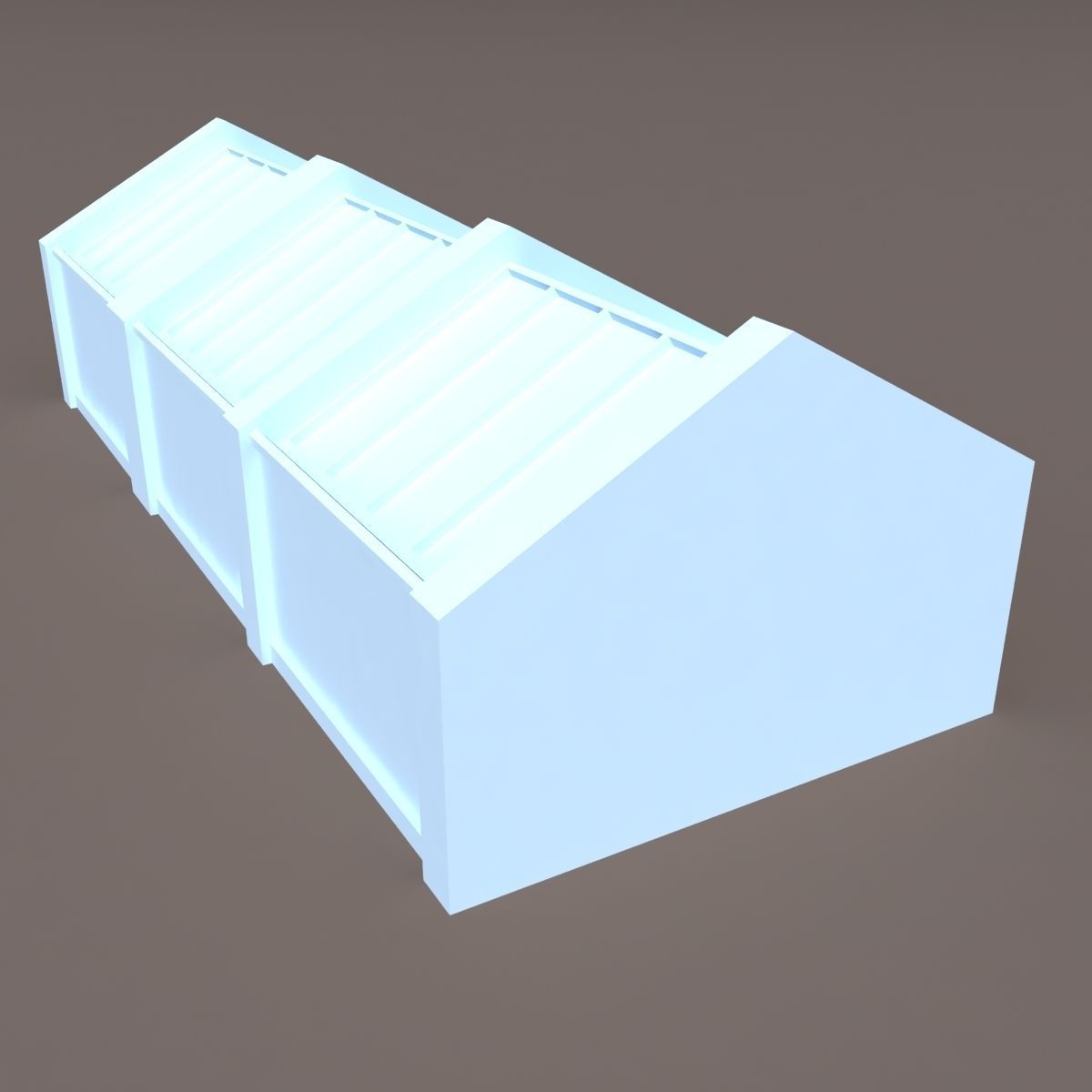 Skylight Window Low-poly 3D model_5