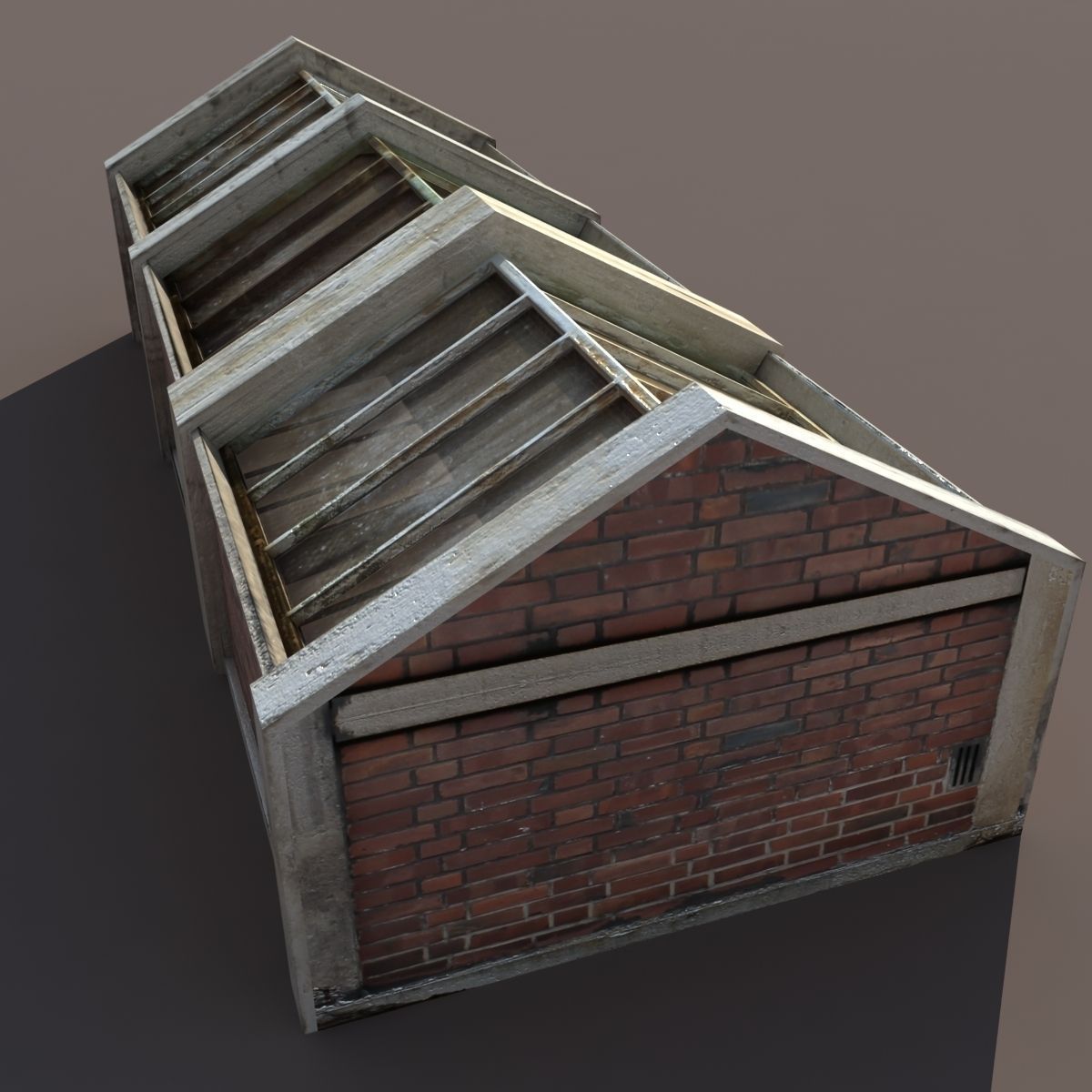 Skylight Window Low-poly 3D model_2