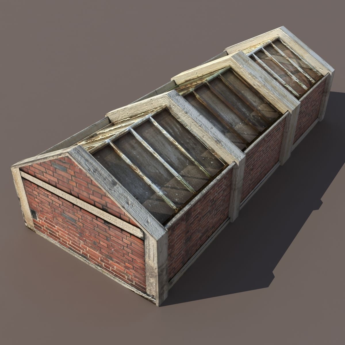 Skylight Window Low-poly 3D model_1