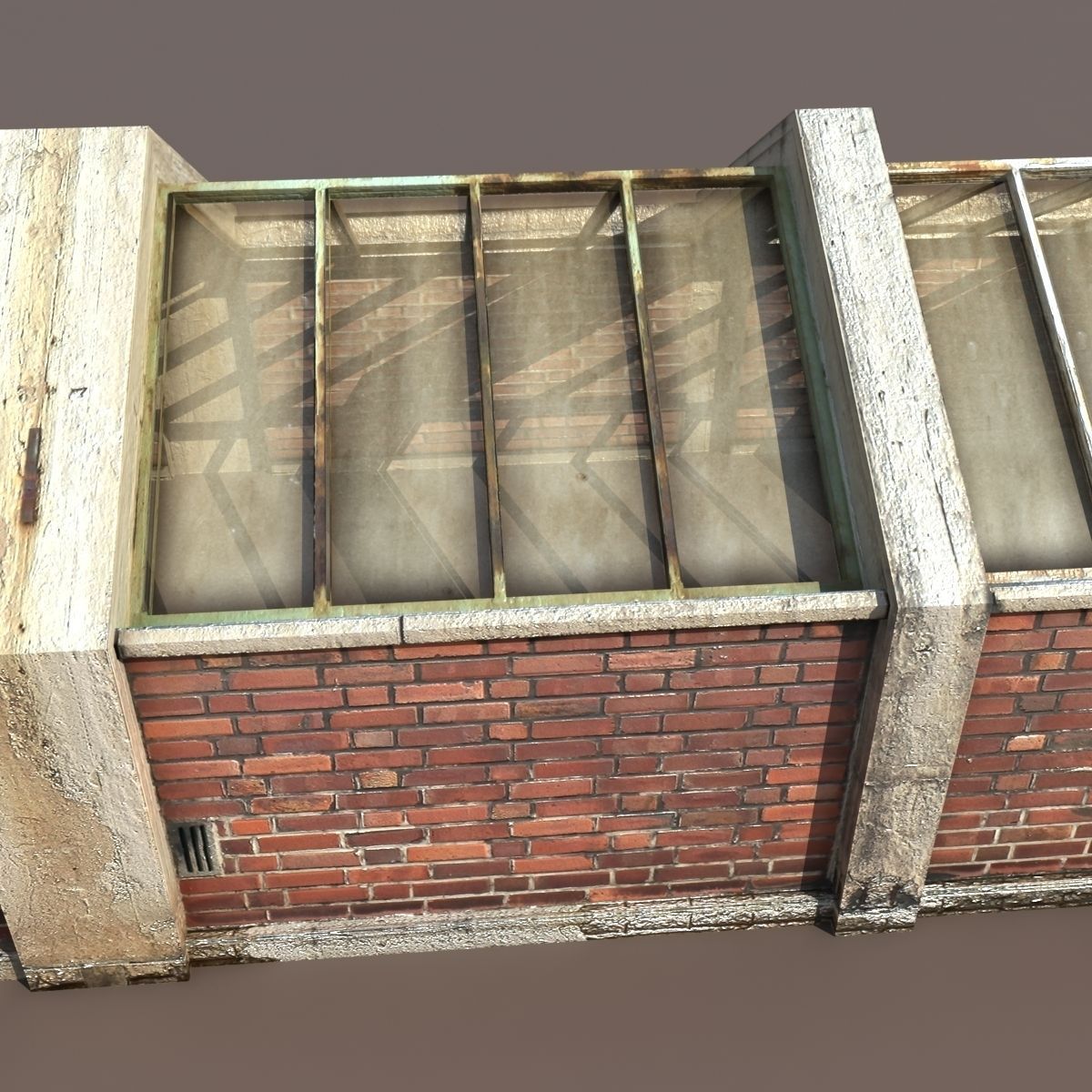 Skylight Window Low-poly 3D model_4