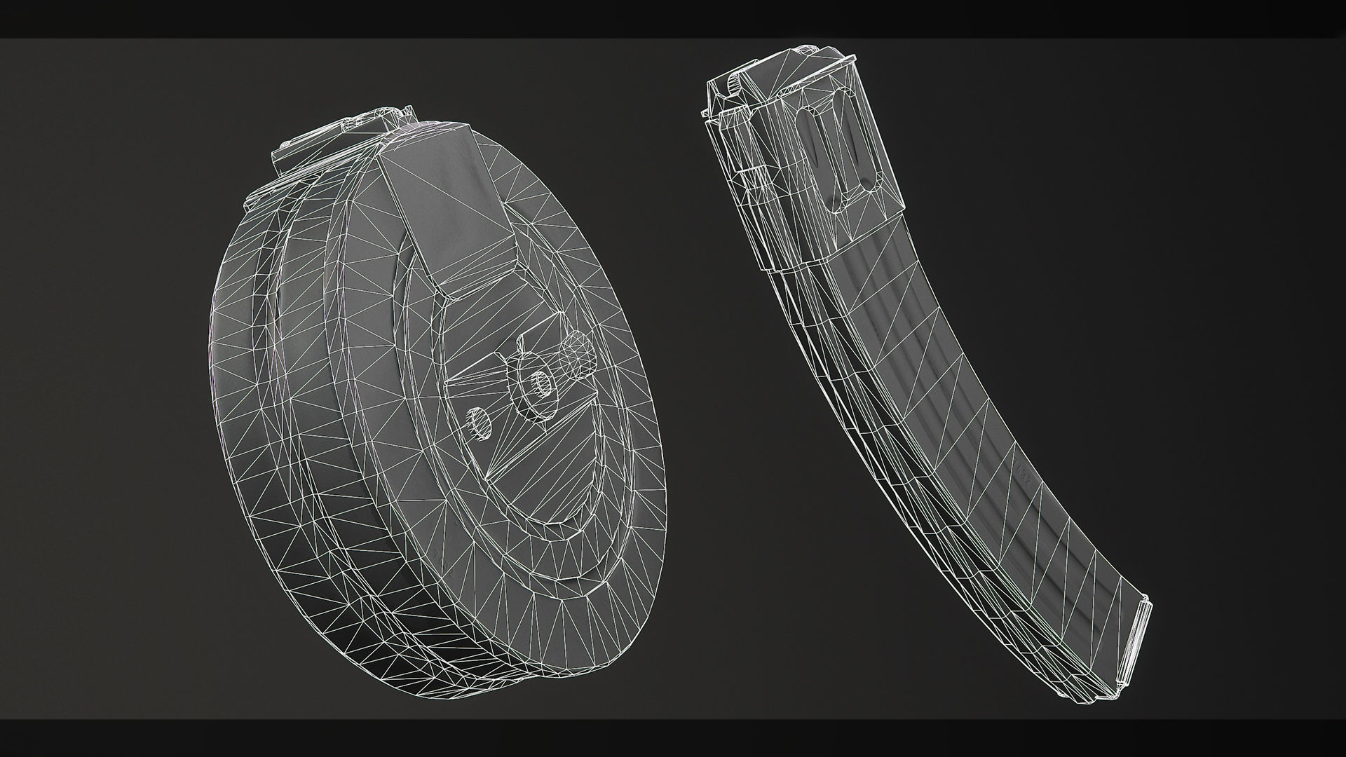 PBR Soviet PPSh-41 Obrez Low-poly 3D model_17