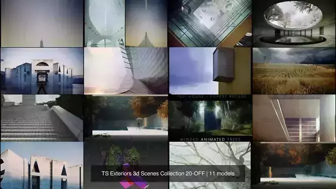 TS Exteriors 3d Scenes Collection 20-OFF
