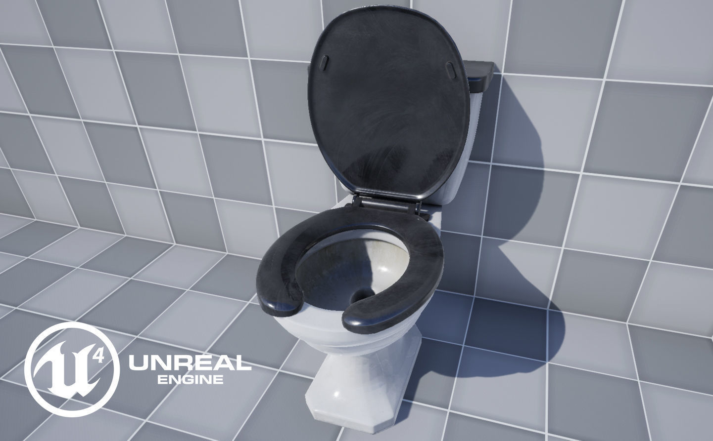 Toilet - Low-poly 3D model_11