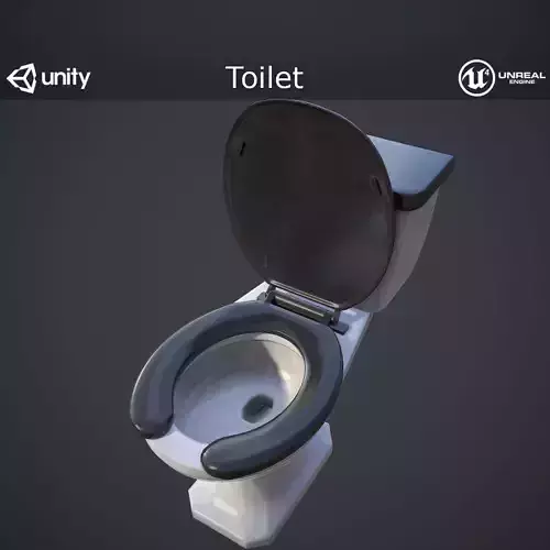 Toilet - Low-poly 3D model