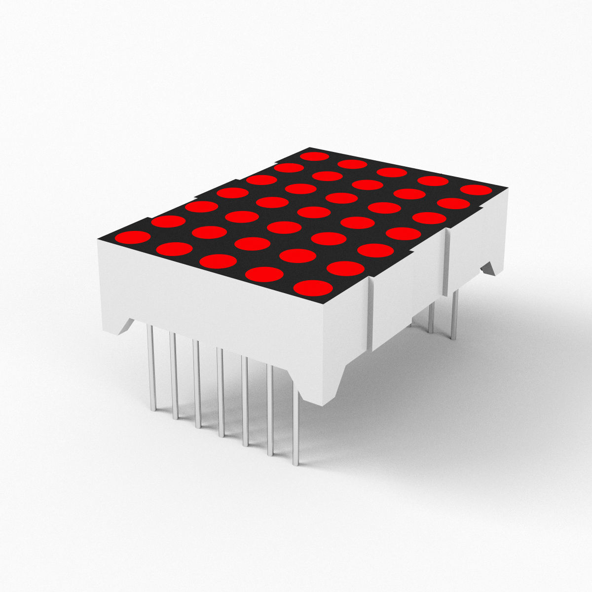 LED dot matrix display modules 3D model_6