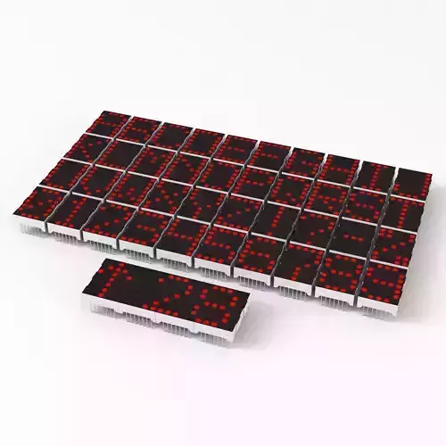 LED dot matrix display modules 3D model