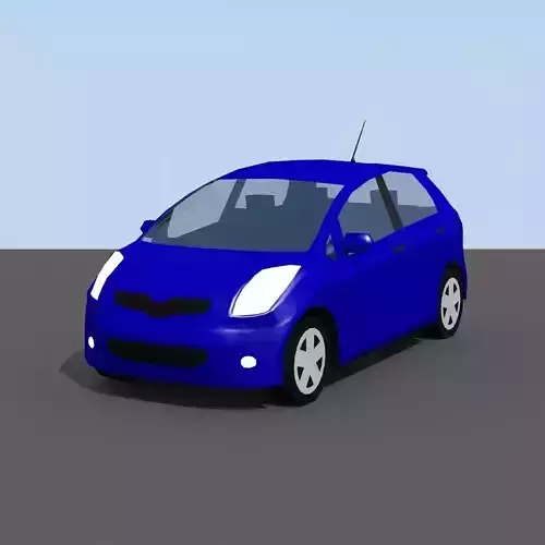 Low Poly Toyota Yaris Low-poly 3D model