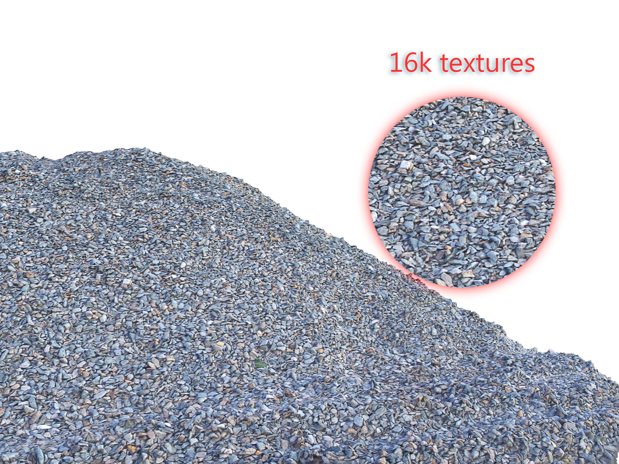 Ultra realistic Gravel Scan Low-poly 3D model_1