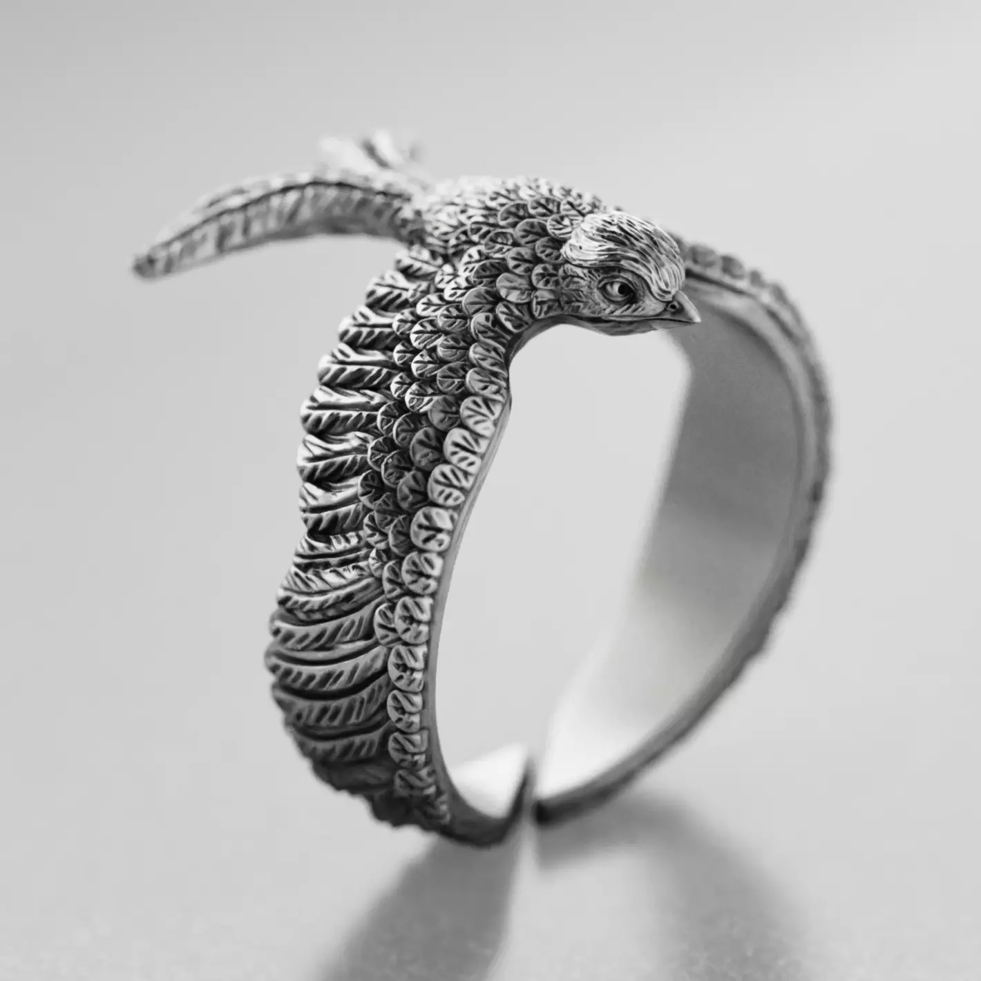 Stylized Bird Swallow Ring 3D print model