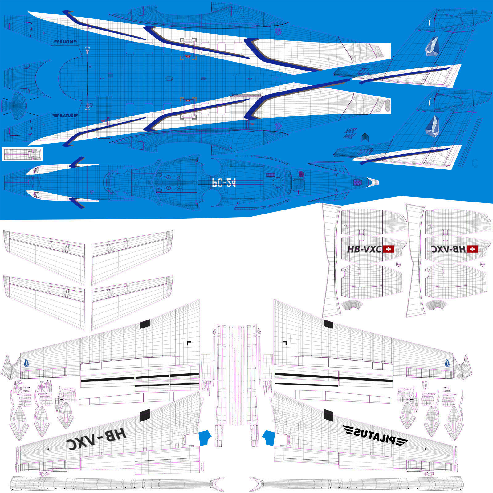 Pilatus PC-24 3D model_44