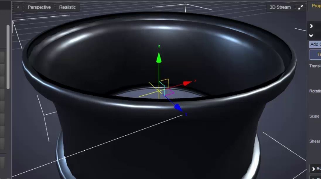 jet contact part 3D print model_3