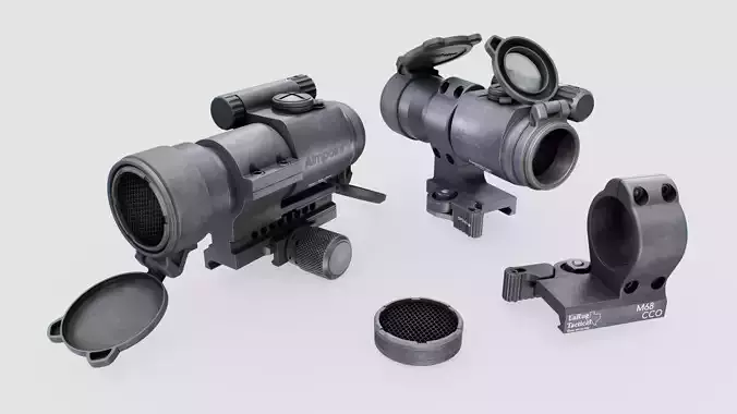 Aimpoint PRO Red Dot Sight Low-poly 3D model