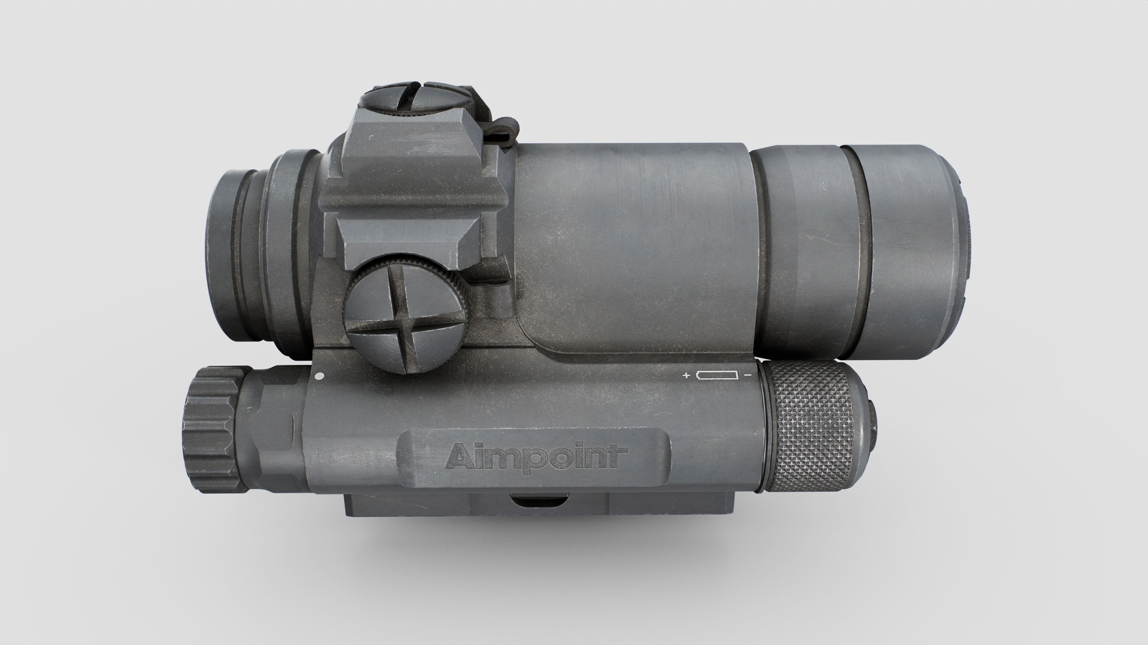 Aimpoint CompM4s Red Dot Sight Low-poly 3D model_8