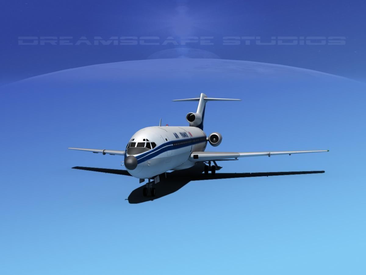 Boeing 727-100 Air France 3D model_2