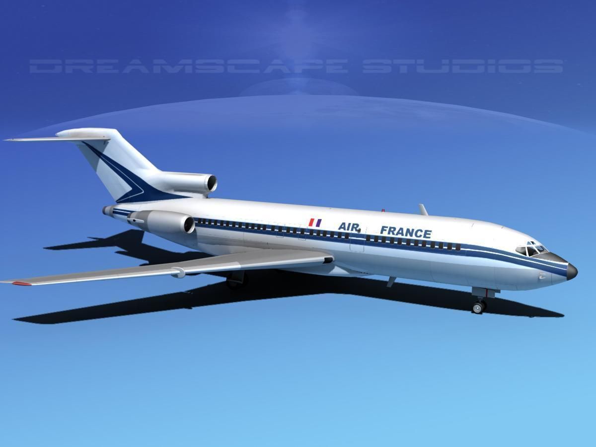 Boeing 727-100 Air France 3D model_3