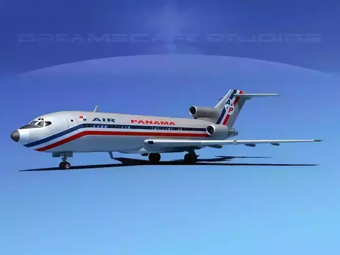 Boeing 727-100 Air Panama 3D model