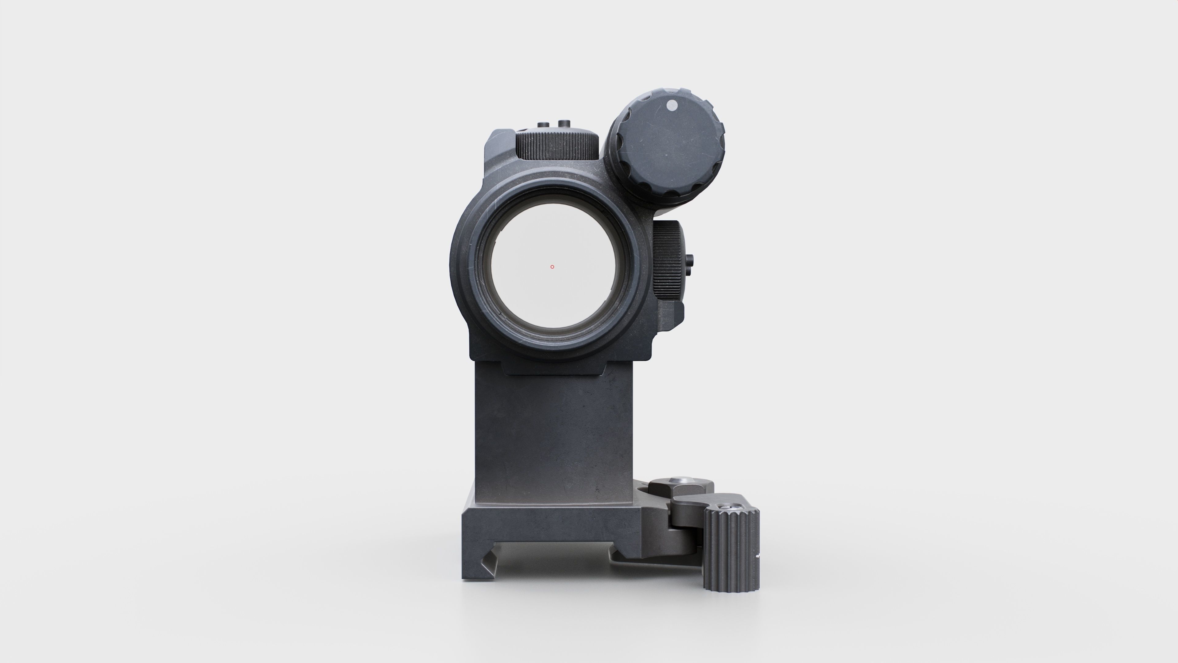 Aimpoint CompM5 Red Dot Sight Low-poly 3D model_19