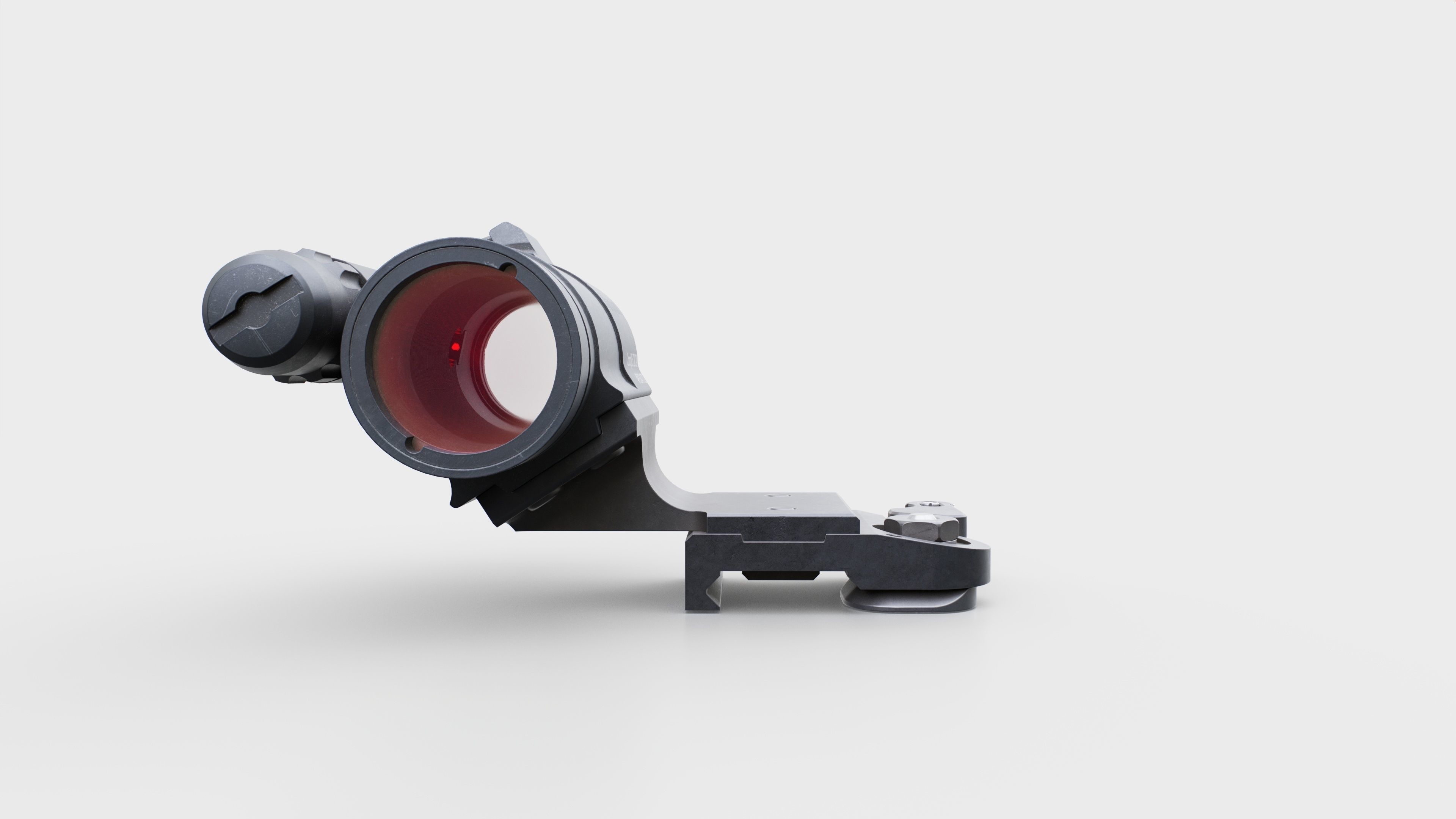 Aimpoint CompM5 Red Dot Sight Low-poly 3D model_9