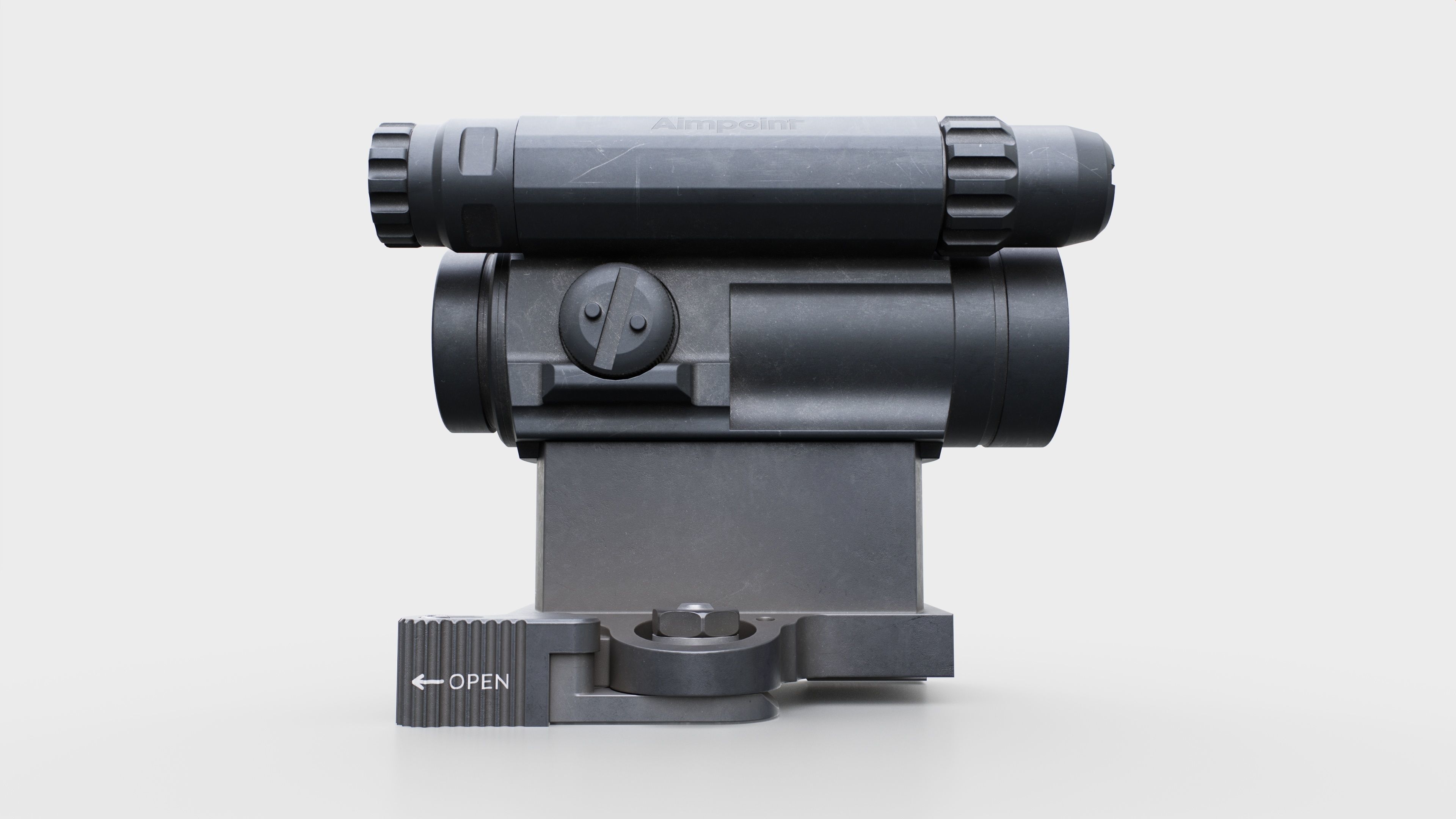 Aimpoint CompM5 Red Dot Sight Low-poly 3D model_21