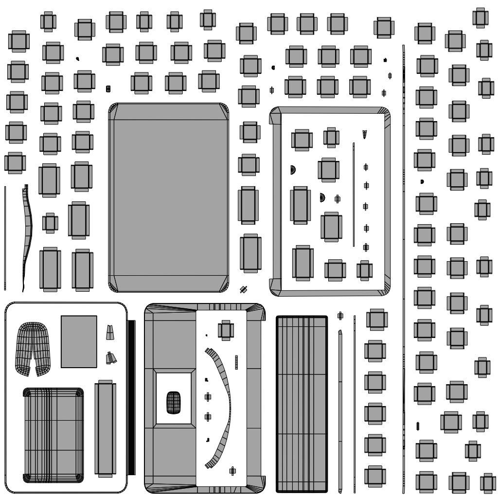 Modern Laptop and Wireless Mouse Low-poly 3D model_14