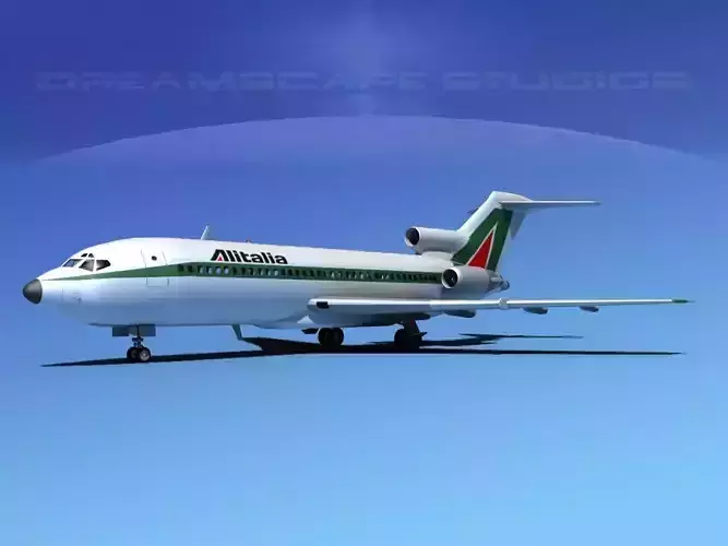 Boeing 727-100 Alitalia 3D model