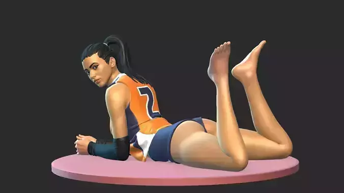 Popular Volleyball Girl 3D print model