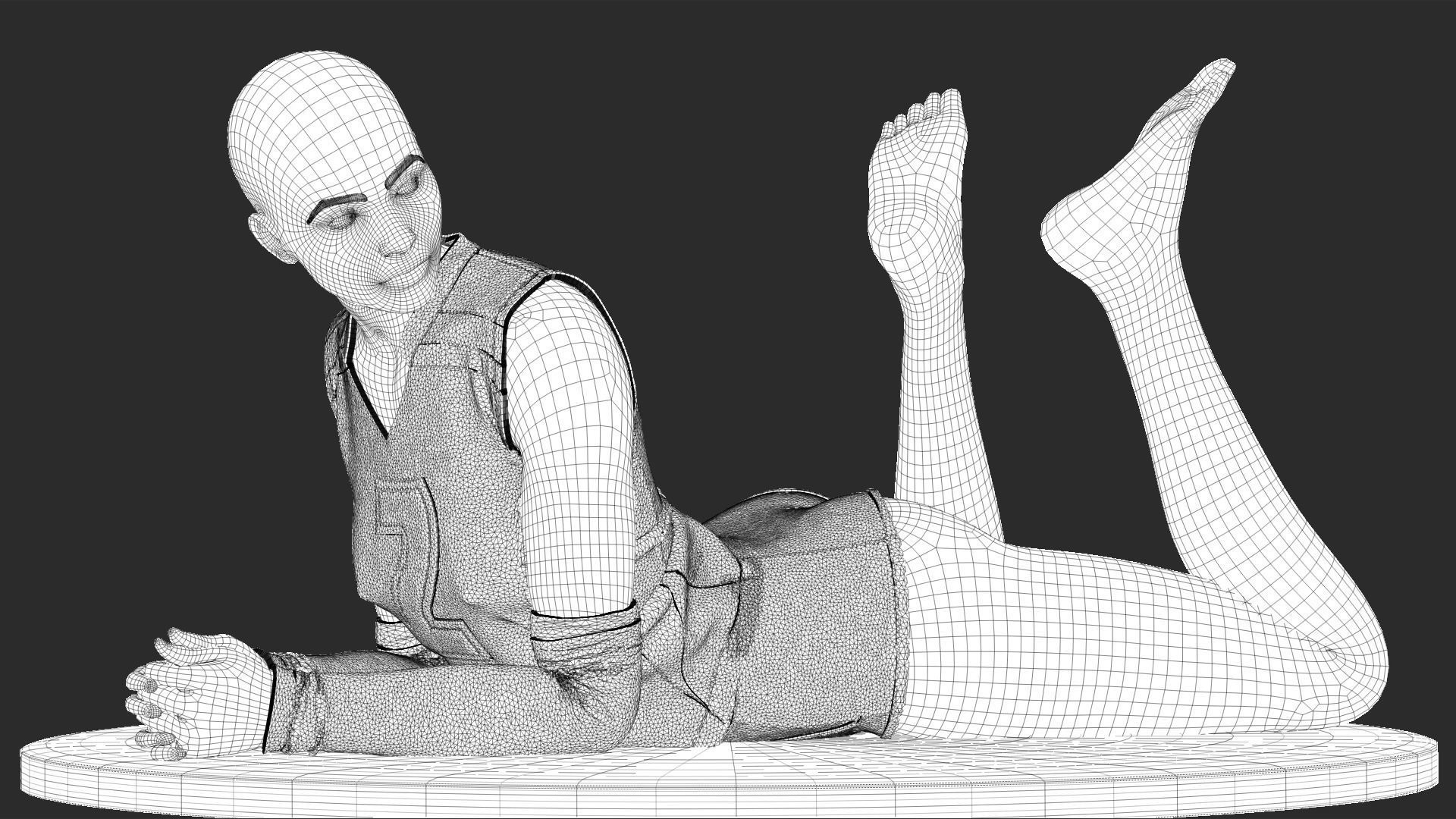 Popular Volleyball Girl 3D print model_6