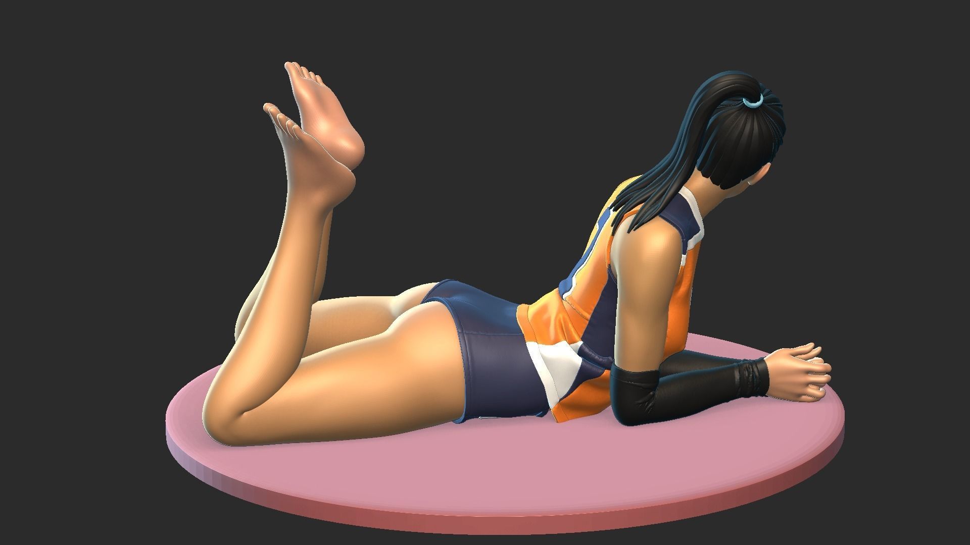Popular Volleyball Girl 3D print model_2